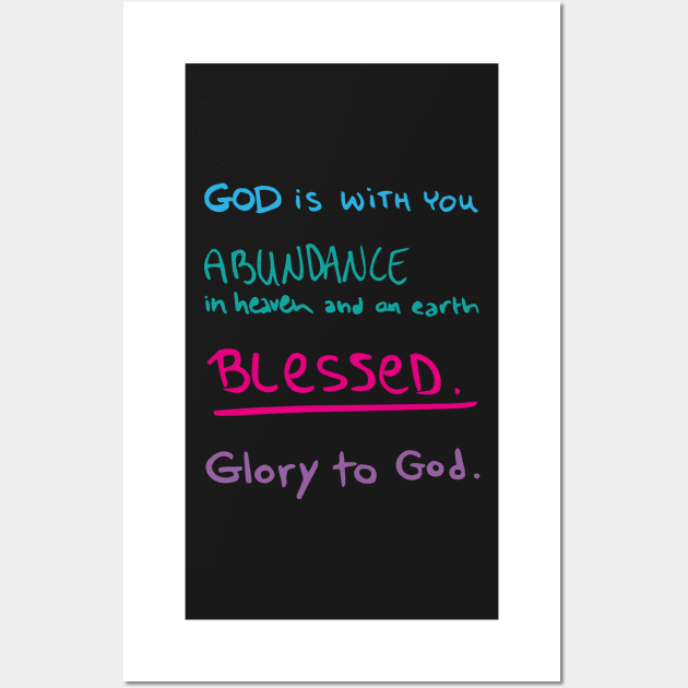 God is with you Wall Art by FairytalesInBlk